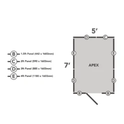 Forest 7 X 5ft Overlap Pressure Treated 7x5 Apex Shed - No Window -Garden Care Specialty Shop 12833292 1944833195217227