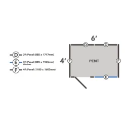 Forest 6 X 4ft Overlap Pressure Treated Pent Shed -incl. Installation -Garden Care Specialty Shop 12833306 9574833202120746