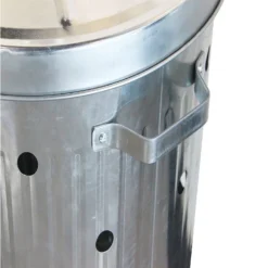 None Garden Galvanised Steel Incinerator / Fire Bin With Lid - 85L -Garden Care Specialty Shop 12834094 7265030658432669