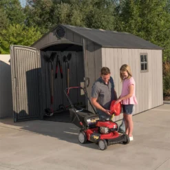 Lifetime 8x12.5 Ft Rough Cut Outdoor Storage Shed -Garden Care Specialty Shop 12836583 1254833208767663