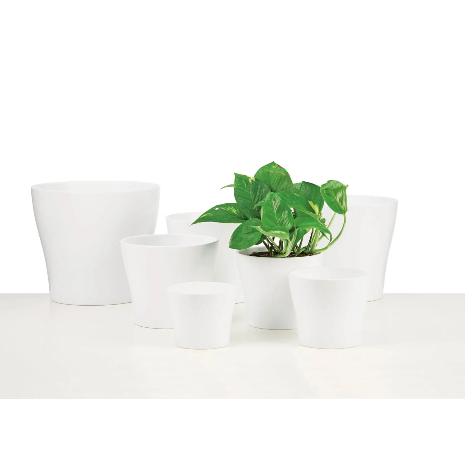 White Plant Pot - 31cm 4 White Plant Pot - 31cm - Image 2