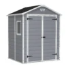 Keter Manor 6 X 5ft Outdoor Plastic Garden Storage Shed - Grey