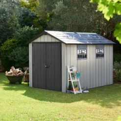 Keter Oakland 7.5 X 11ft Outdoor Garden Apex Storage Shed - Grey -Garden Care Specialty Shop 12840580 1325036179832130