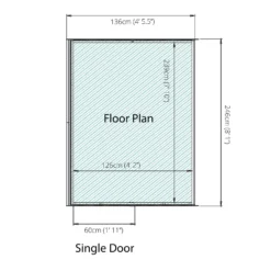 Country Living Southwell 8 X 4ft Premium Lean Too Greenhouse Painted + Installation - Aurora Green -Garden Care Specialty Shop 12876030 9025004010914840