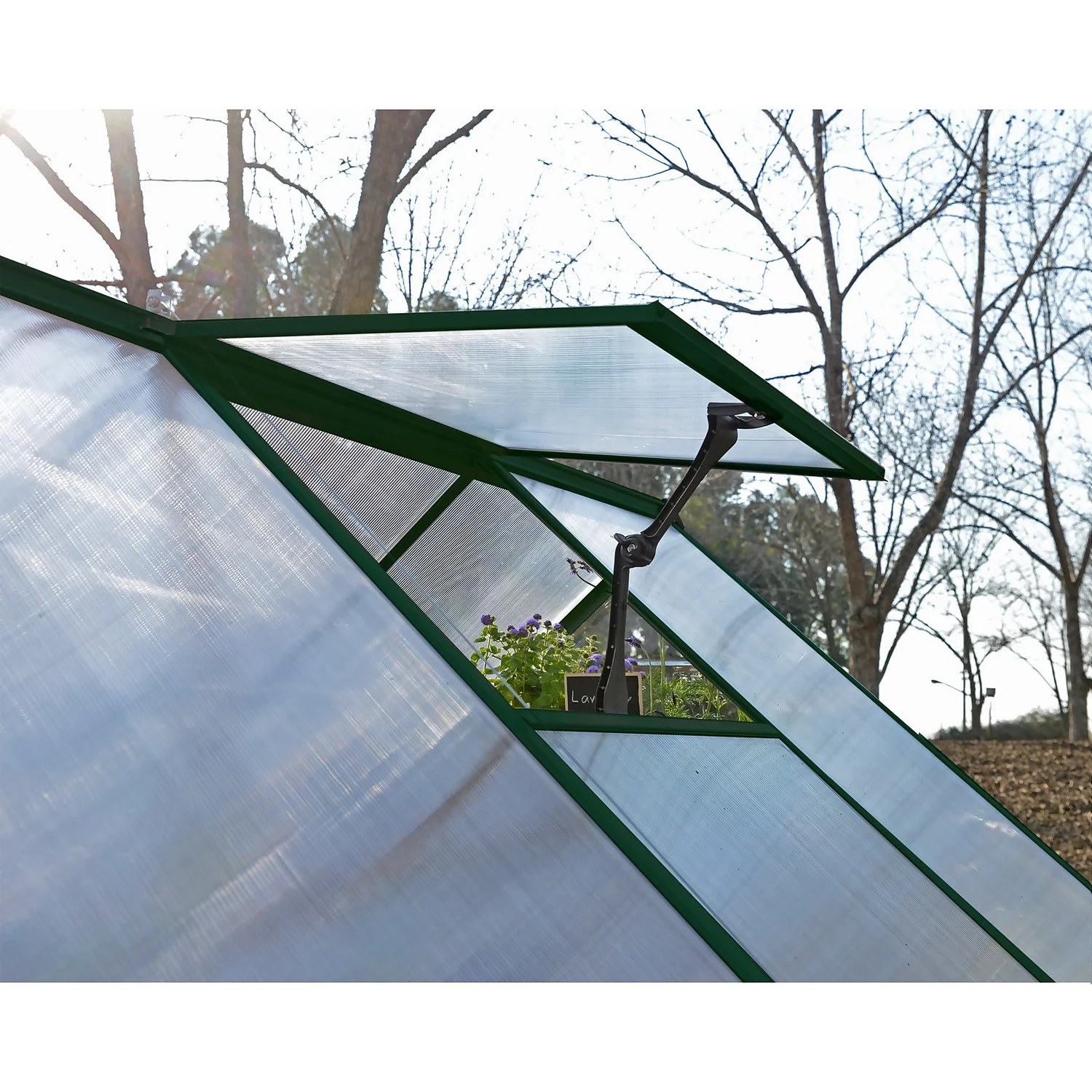 Palram Canopia Hybrid 6 X 10ft Green Greenhouse 5 Palram Canopia Hybrid 6 X 10ft Green Greenhouse - Image 3