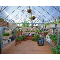 Palram Canopia Hybrid 6 X 8ft Greenhouse - Silver 10 Palram Canopia Hybrid 6 X 8ft Greenhouse - Silver -Garden Care Specialty Shop 12877507 1134853165558178