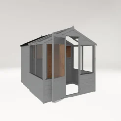 Country Living Grassthorpe 8 X 6ft Traditional Apex Greenhouse Combi Shed Painted + Installation - Thorpe Towers