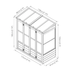Country Living Durlston 6 X 3ft Traditional Tall Wall Greenhouse Painted + Installation - Thorpe Towers -Garden Care Specialty Shop 12881655 1654843878365241