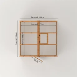 Country Living Kelham 6 X 6ft Traditional Greenhouse Painted + Installation - Thorpe Towers -Garden Care Specialty Shop 12881657 4714843884887760
