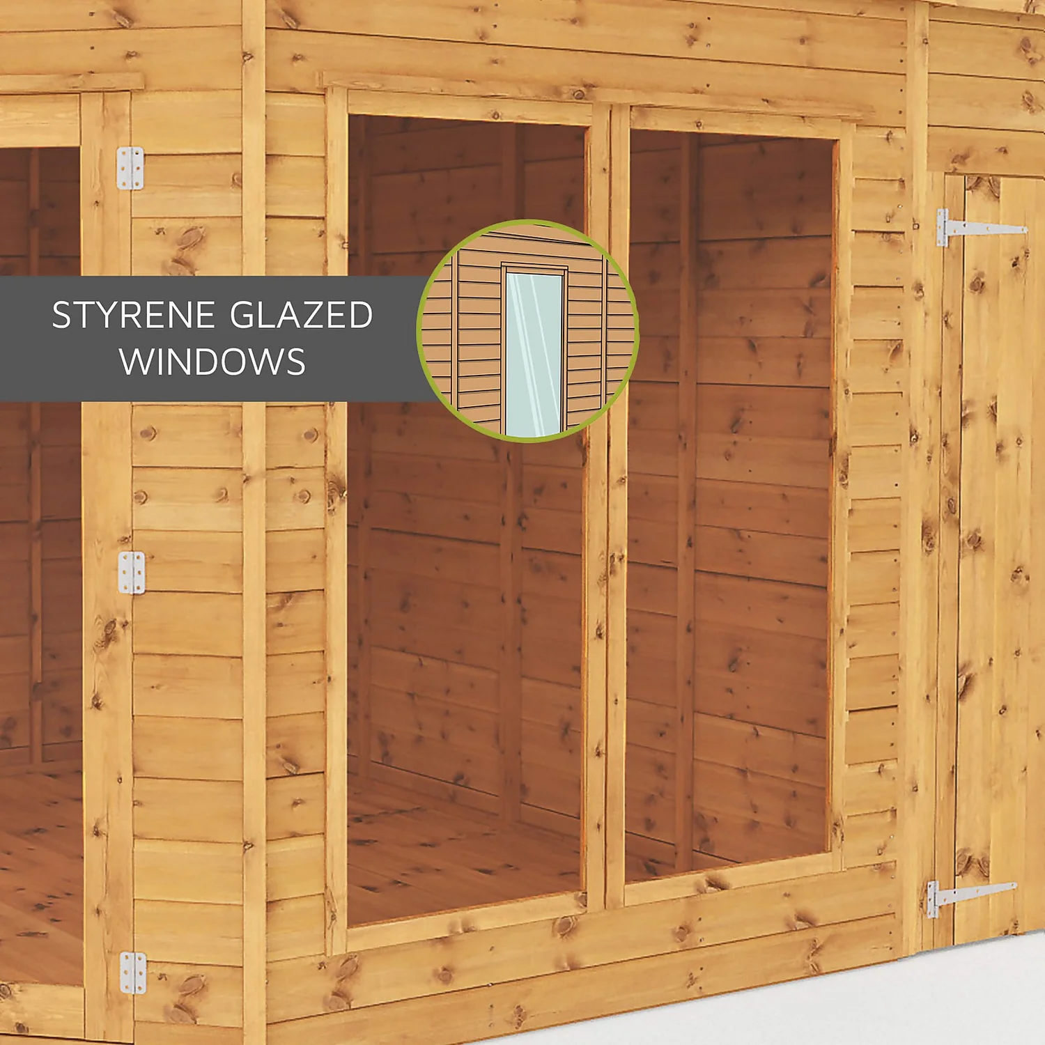 Country Living Hawksworth 10 X 8ft Summerhouse Painted + Installation - Aurora Green 6 Country Living Hawksworth 10 X 8ft Summerhouse Painted + Installation - Aurora Green - Image 4