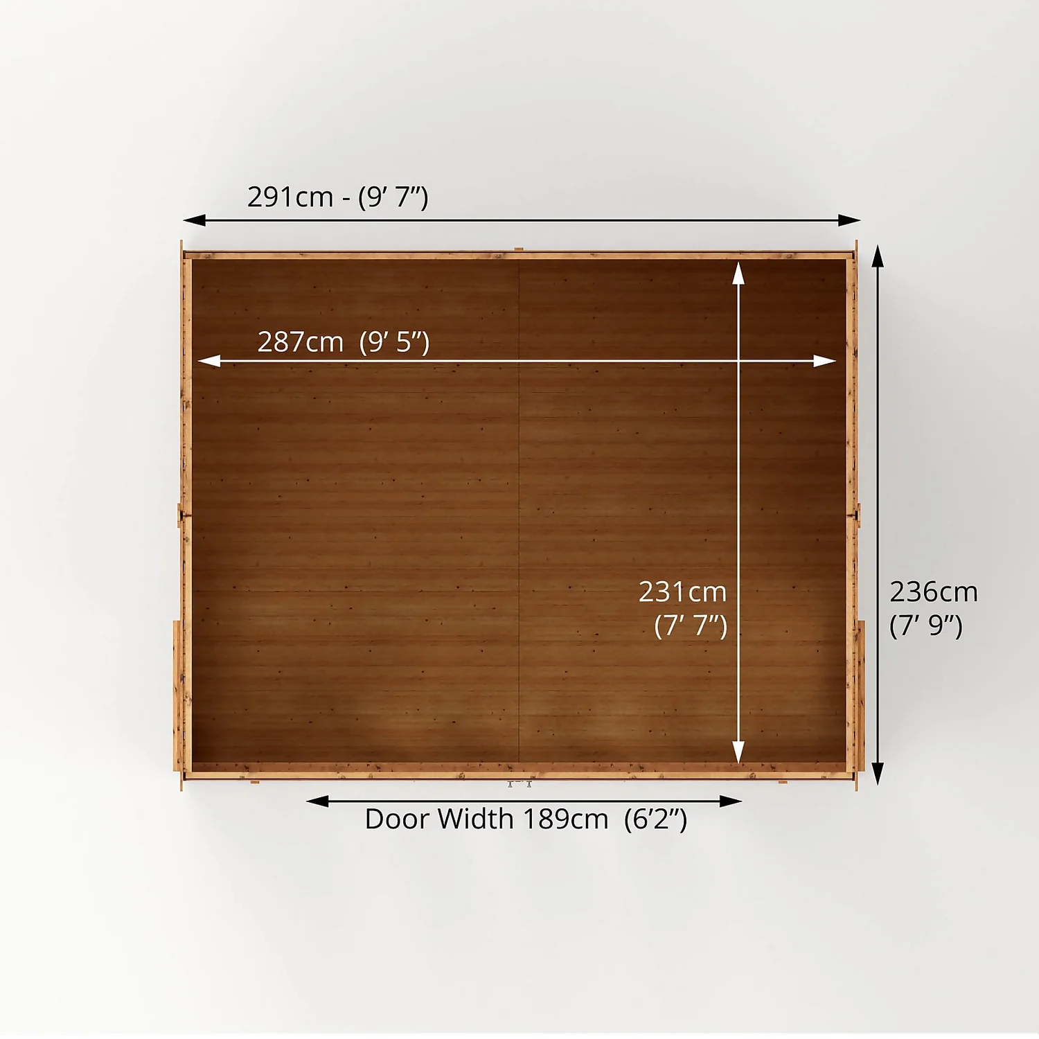 Country Living Hawksworth 10 X 8ft Summerhouse Painted + Installation - Aurora Green 10 Country Living Hawksworth 10 X 8ft Summerhouse Painted + Installation - Aurora Green - Image 8