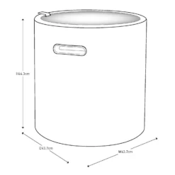 Keter Cool Stool Outdoor Ice Cooler Table 39L - Graphite -Garden Care Specialty Shop 12884590 6574864304895723