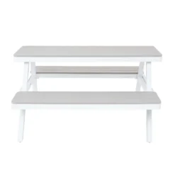 Picnic Bench - White & Grey -Garden Care Specialty Shop 12885210 6834846186528506