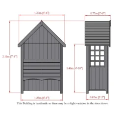 Shire Mimosa Arbour - 4x2ft -Garden Care Specialty Shop 12887176 7884849861854342