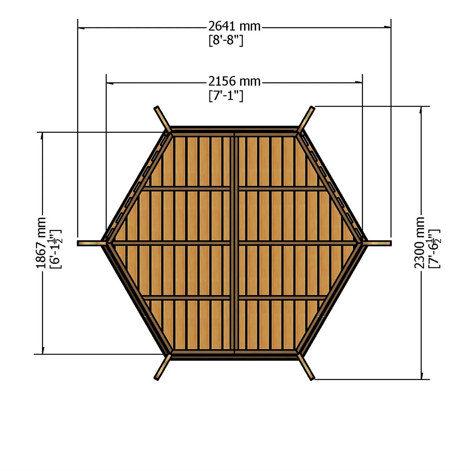 Shire Arbour - 7x6ft 6 Shire Arbour - 7x6ft - Image 4