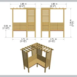 Shire Clematis Arbour - 6x6ft 9 Shire Clematis Arbour - 6x6ft -Garden Care Specialty Shop 12887182 8334849862268618