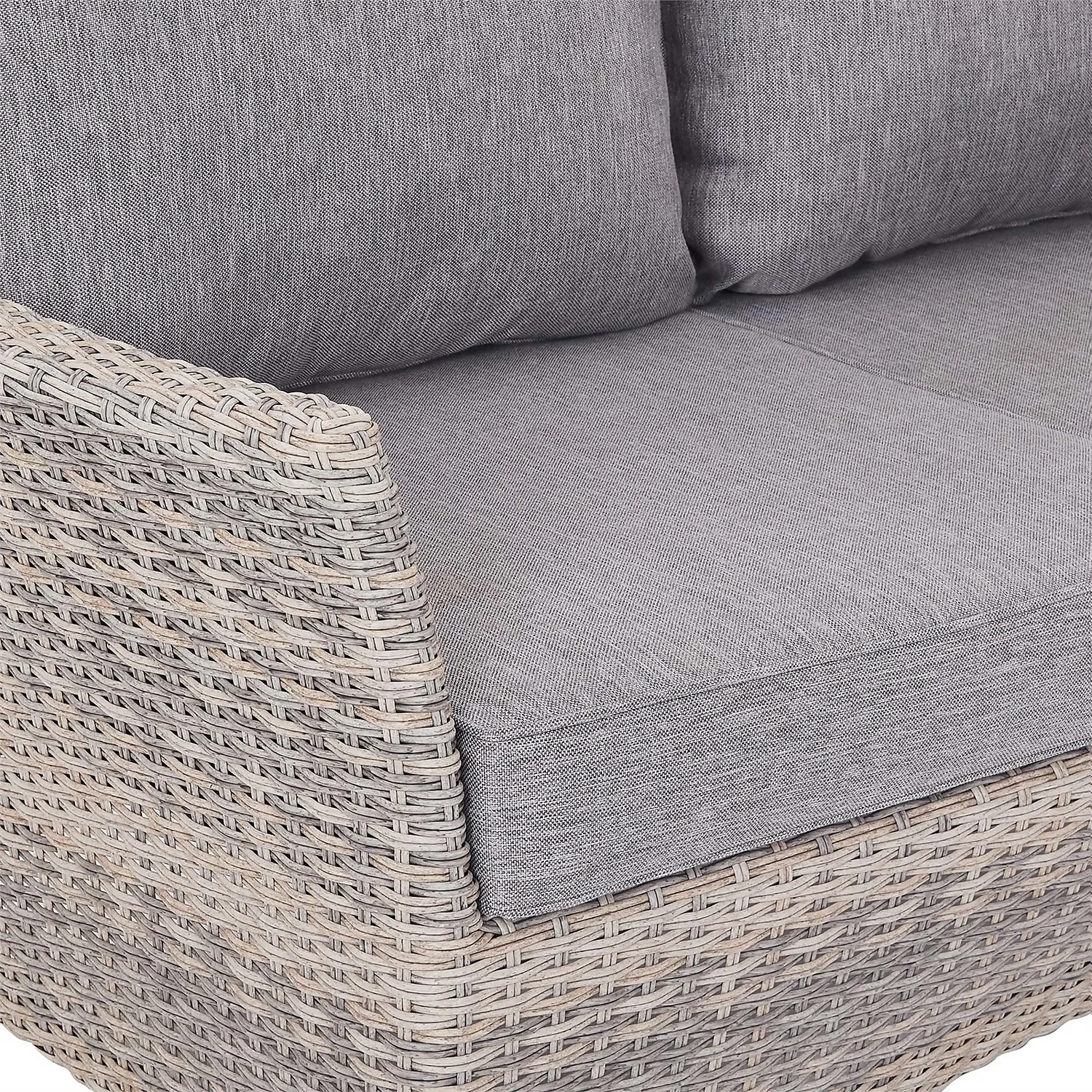 Florence 4 Seater Grey Rattan Garden Sofa Set 11 Florence 4 Seater Grey Rattan Garden Sofa Set - Image 9