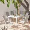 Malindi 6 Seater Garden Dining Set - Grey 2 Malindi 6 Seater Garden Dining Set - Grey -Garden Care Specialty Shop 12887812 1144843280529303