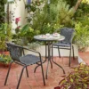 Eloise Bistro Set - Black 1 Eloise Bistro Set - Black -Garden Care Specialty Shop 12887997 8464843691810403