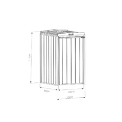 Mercia Single Bin Store (Installed) -Garden Care Specialty Shop 12888121 8044843295196795