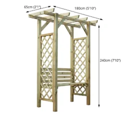 Mercia Pergola Seated Arbour -Garden Care Specialty Shop 12888303 1084884721489659