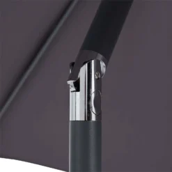 None 2.1m Crank & Tilt Parasol Dark Grey - Dia. 38mm -Garden Care Specialty Shop 12888560 2074843674185979