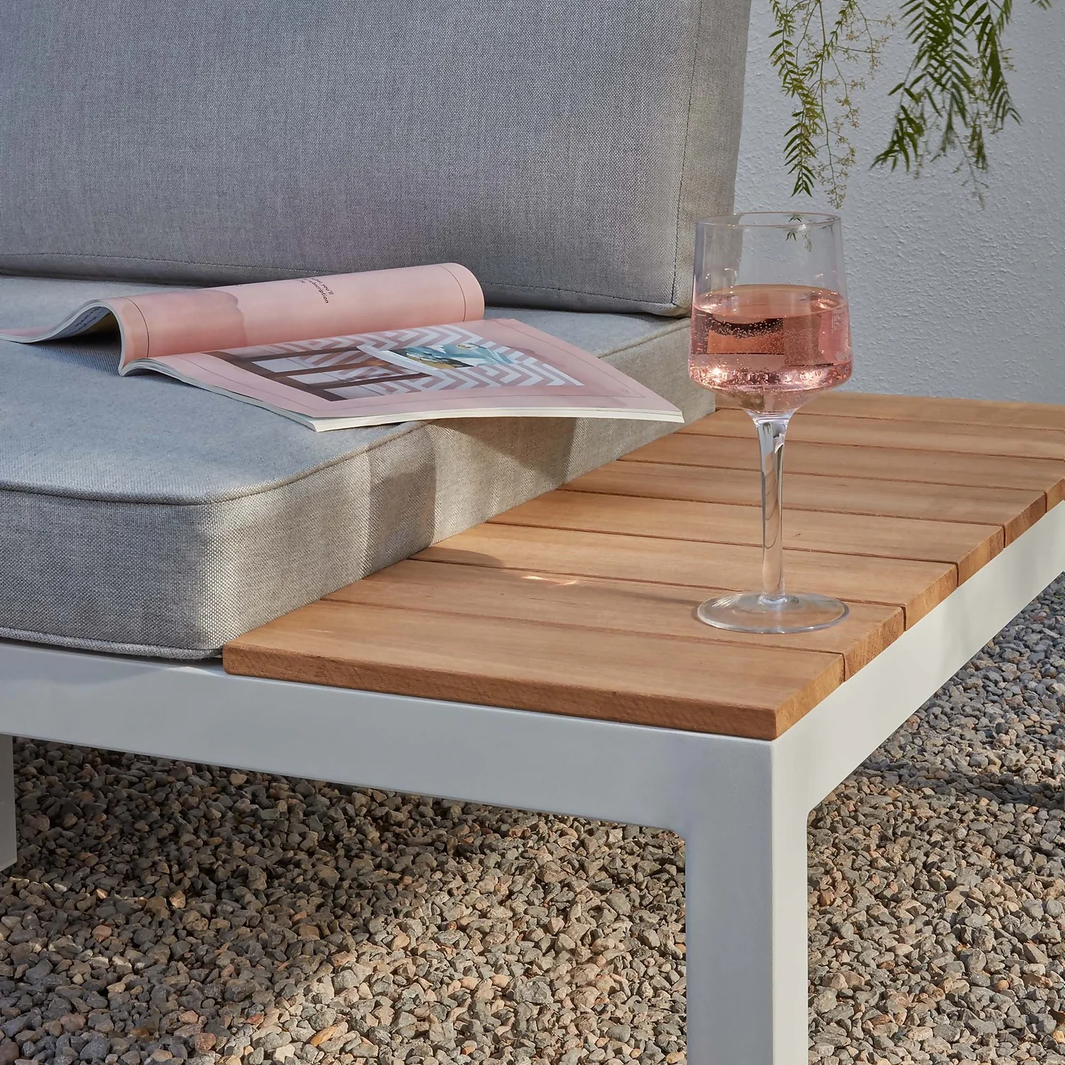 Spirit Metal Garden Corner Sofa Set - Grey 7 Spirit Metal Garden Corner Sofa Set - Grey - Image 5