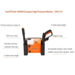 Yard Force 1800W 135Bar Compact Pressure Washer 13 Yard Force 1800W 135Bar Compact Pressure Washer -Garden Care Specialty Shop 12892251 9054929620347179