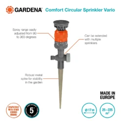 Gardena Comfort Circular Sprinkler Vario Spike 11 Gardena Comfort Circular Sprinkler Vario Spike -Garden Care Specialty Shop 13043404 1015060198431329