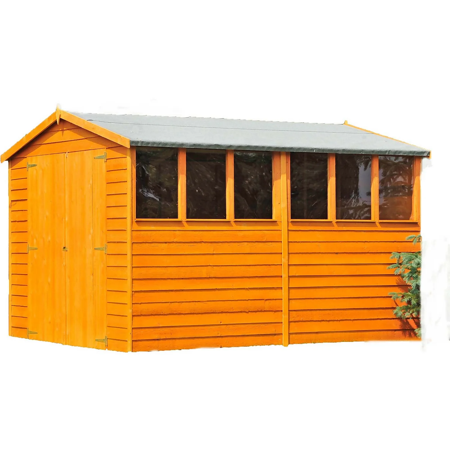 Shire 10 X 6ft Shed Overlap Double Door 3 Shire 10 X 6ft Shed Overlap Double Door