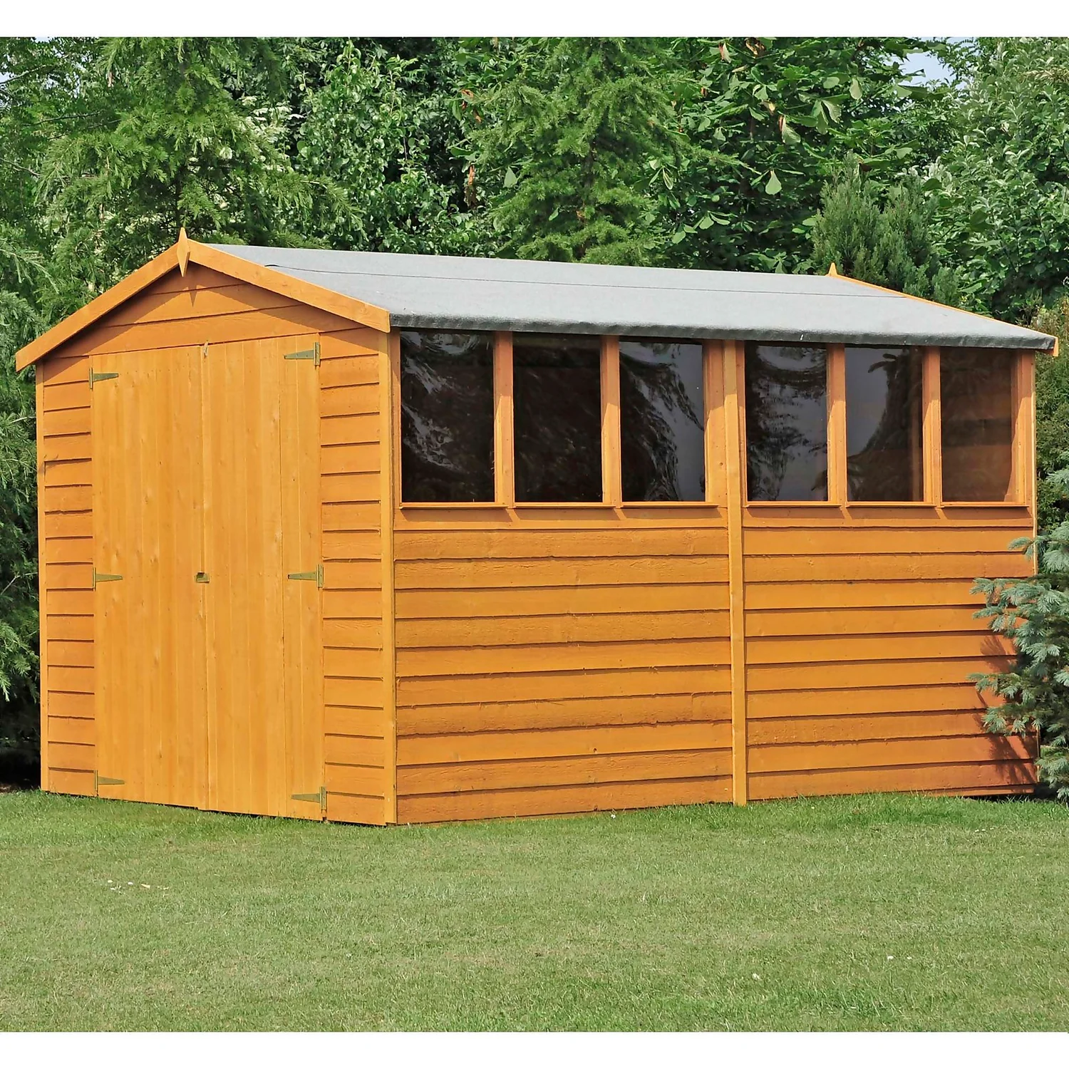 Shire 10 X 6ft Shed Overlap Double Door 4 Shire 10 X 6ft Shed Overlap Double Door - Image 2