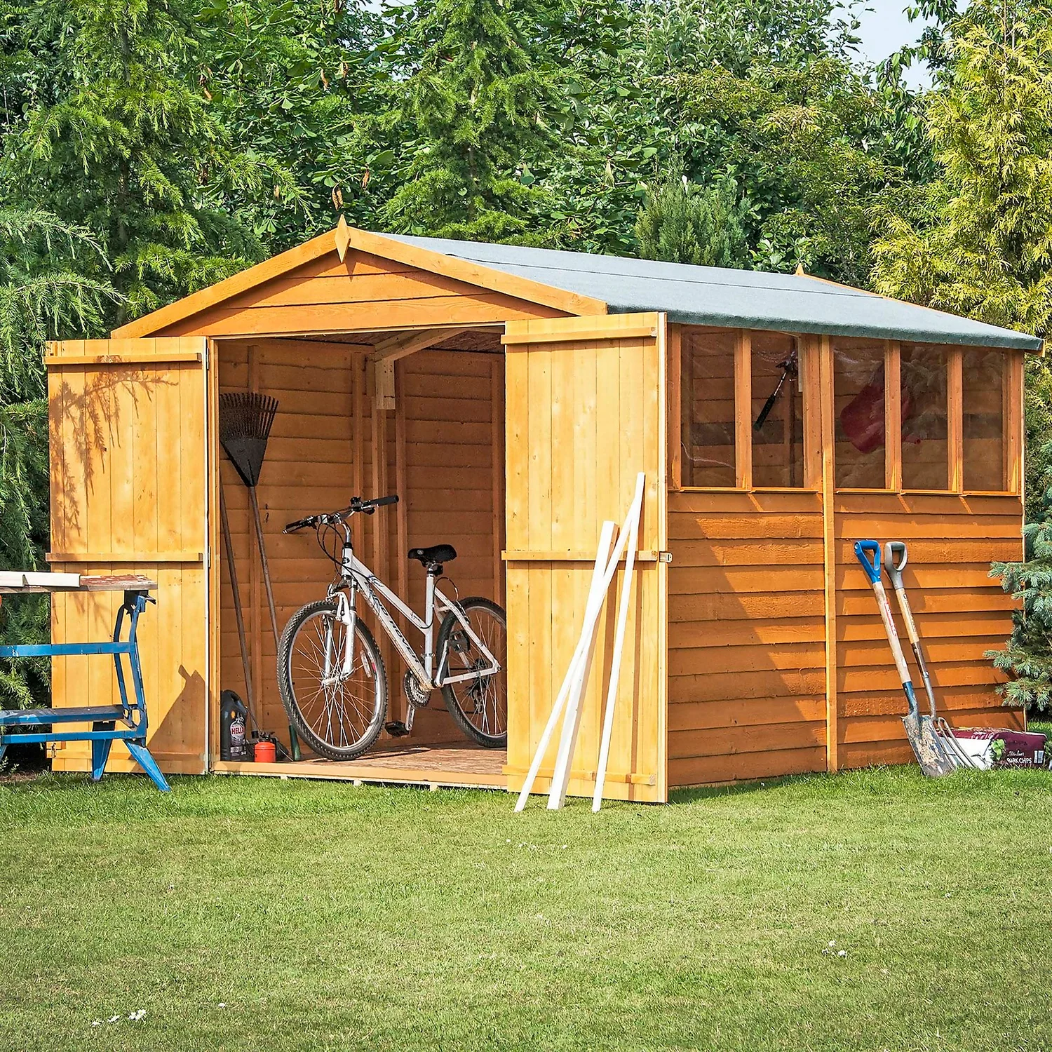 Shire 10 X 6ft Shed Overlap Double Door 5 Shire 10 X 6ft Shed Overlap Double Door - Image 3