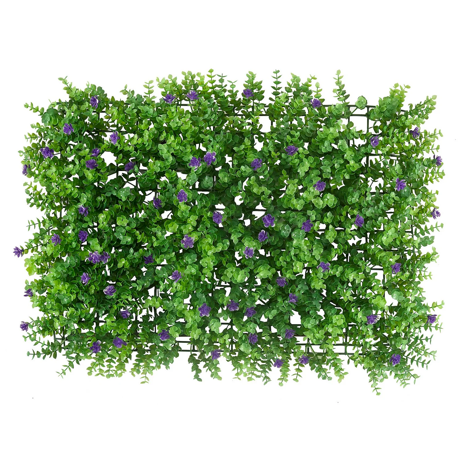 Artificial Screening Panel Of Purple Flowers - 60 X 40cm 3 Artificial Screening Panel Of Purple Flowers - 60 X 40cm