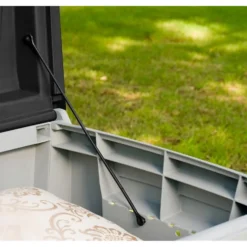 Keter Ace Outdoor Garden Storage Box 124 X 55 X 62.5 Cm - Grey And Black -Garden Care Specialty Shop 13432924 1234947994705587