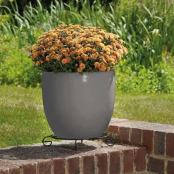 Glazed Grey Heritage Egg Pot - 38cm -Garden Care Specialty Shop 13441307 1564933184305830