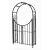 Panacea Arched Top Garden Steel Arch With Gate - Black -Garden Care Specialty Shop 13480855 1054931199737376