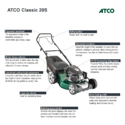 Atco 166cc Classic 20S Petrol Lawn Mower- 51cm -Garden Care Specialty Shop 13483564 4434932703871040