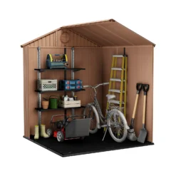 Keter Darwin Outdoor Apex Garden Storage Shed 6ft X 6ft - Brown 19 Keter Darwin Outdoor Apex Garden Storage Shed 6ft X 6ft - Brown -Garden Care Specialty Shop 13492315 1065036180672517