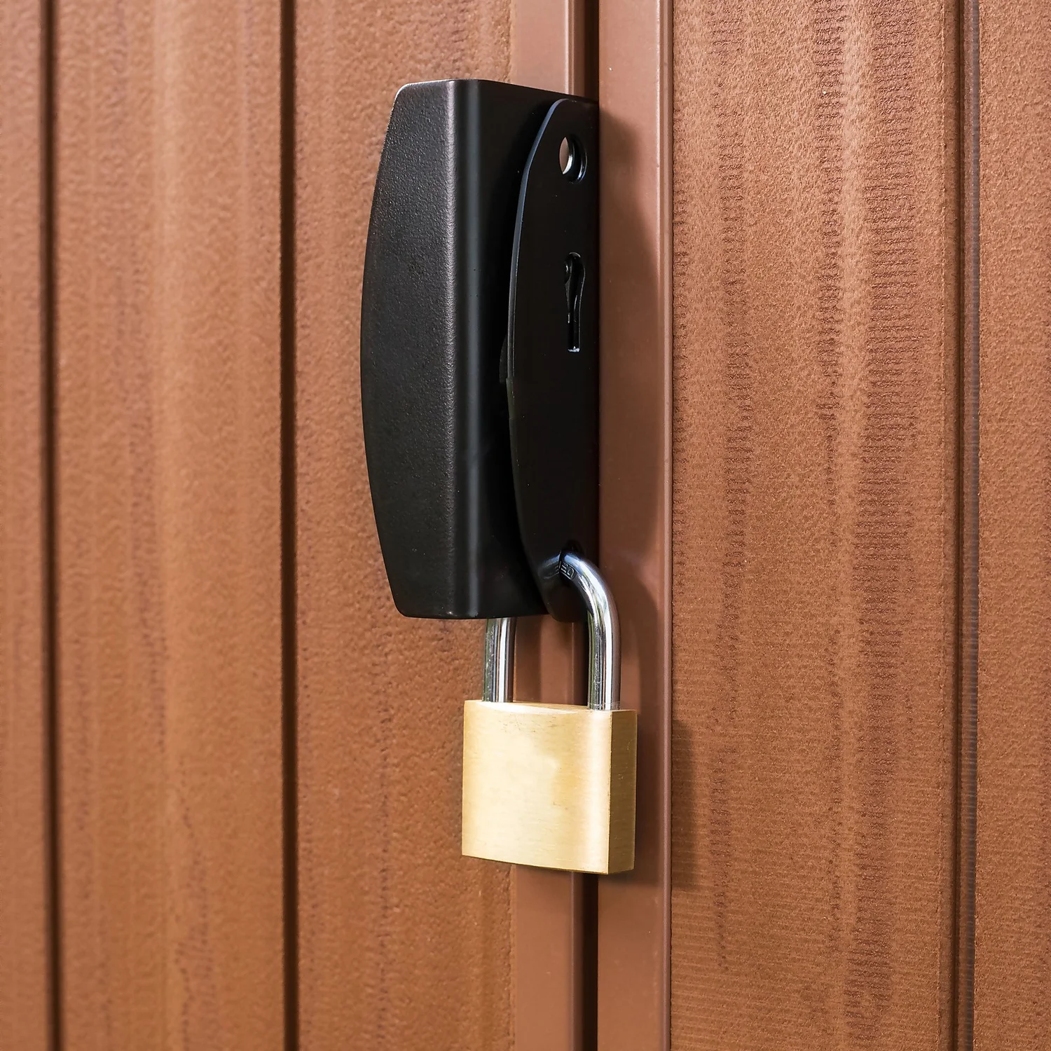 Keter Darwin Outdoor Apex Garden Storage Shed 6ft X 6ft - Brown 6 Keter Darwin Outdoor Apex Garden Storage Shed 6ft X 6ft - Brown - Image 4