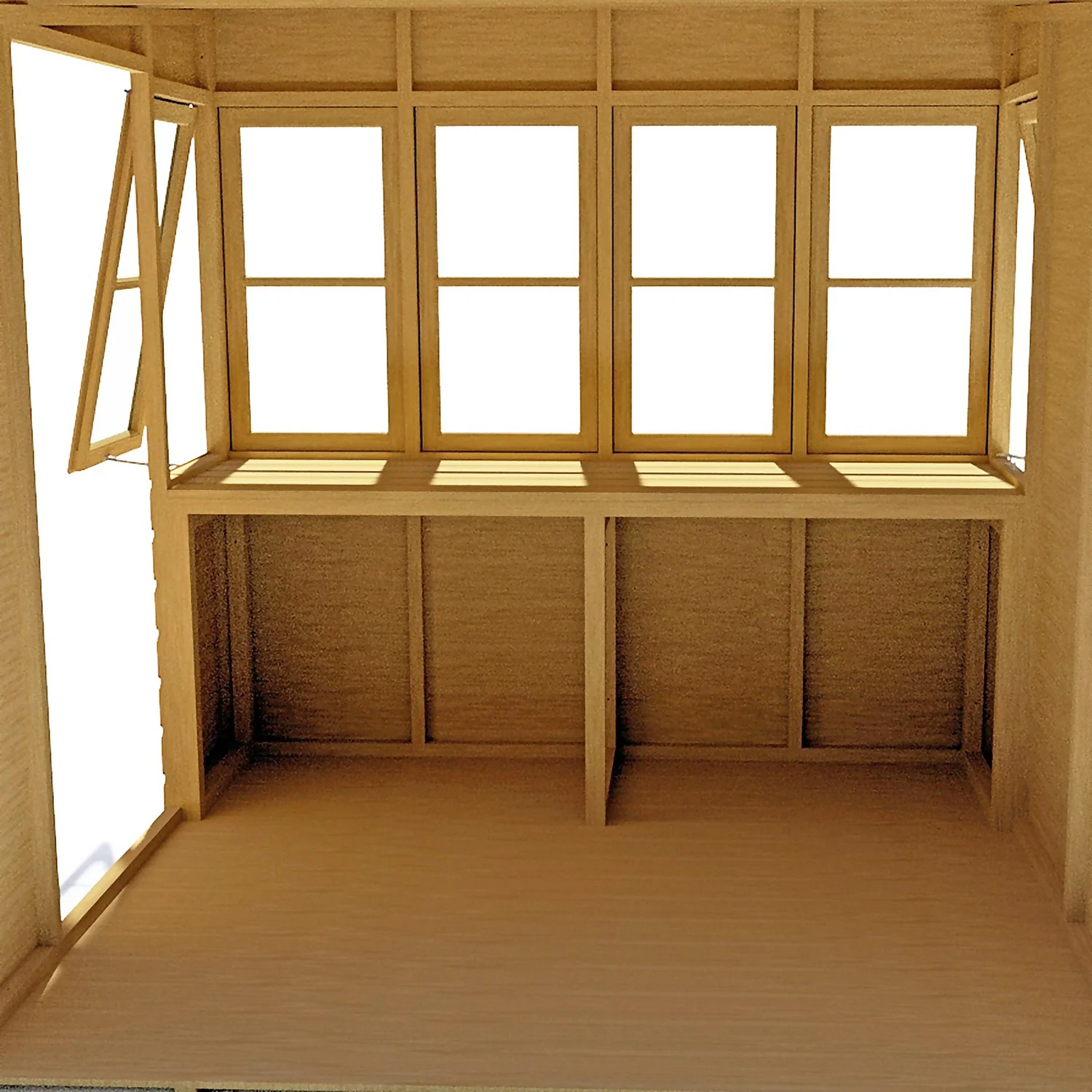 Shire 10 X 8ft Sun Pent Shed 9 Shire 10 X 8ft Sun Pent Shed - Image 7