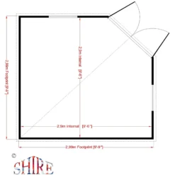 Shire 10 X 10ft Barclay Summerhouse - Including Installation 16 Shire 10 X 10ft Barclay Summerhouse - Including Installation -Garden Care Specialty Shop 13505308 9724931992574133