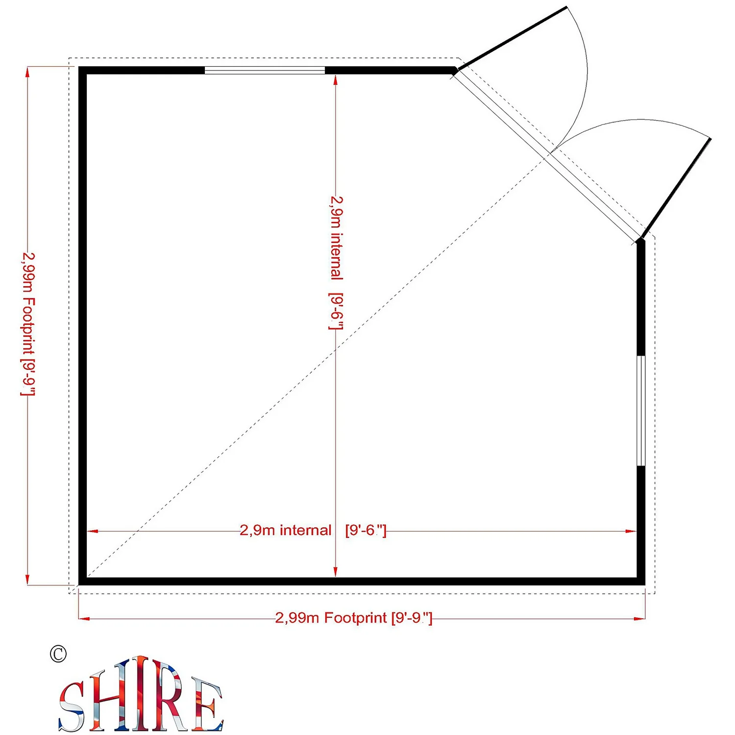 Shire 10 X 10ft Barclay Summerhouse - Including Installation 7 Shire 10 X 10ft Barclay Summerhouse - Including Installation - Image 5