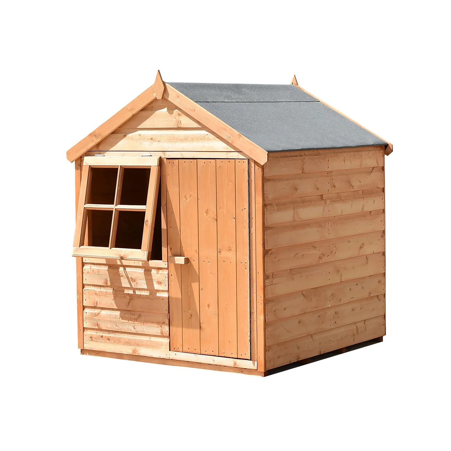 Shire 4 X 4ft Playhut Kids Wooden Playhouse 7 Shire 4 X 4ft Playhut Kids Wooden Playhouse - Image 5