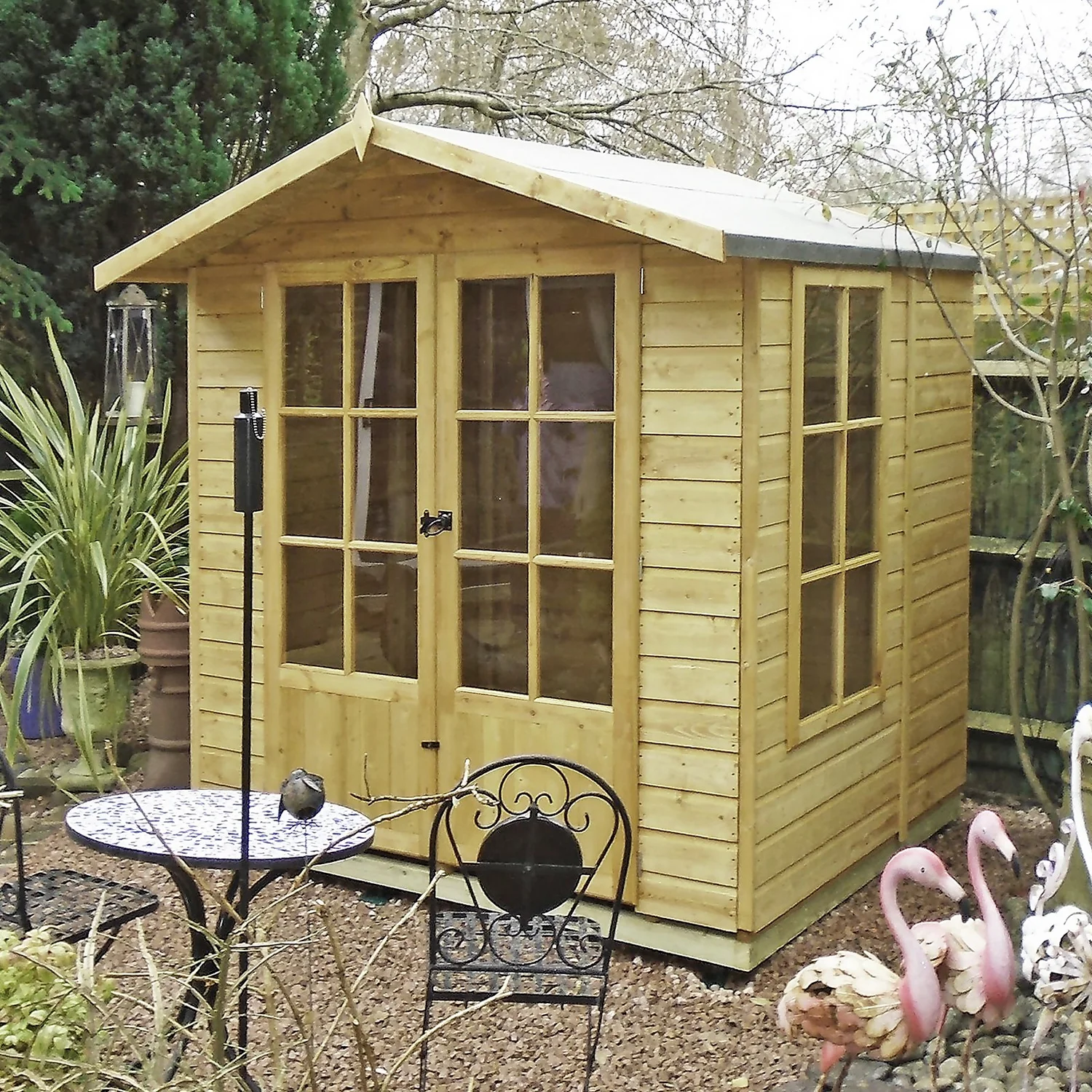 Shire 7 X 7ft Buckingham Double Door Summerhouse 9 Shire 7 X 7ft Buckingham Double Door Summerhouse - Image 7