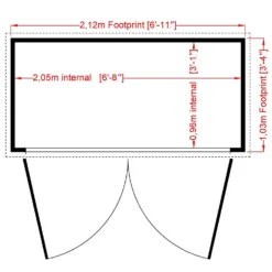 Shire 7 X 3ft Shiplap Double Door Bike Storage -Garden Care Specialty Shop 13505353 1284931992709844