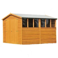 Shire 10x6ft Overlap Garden Shed - Including Installation