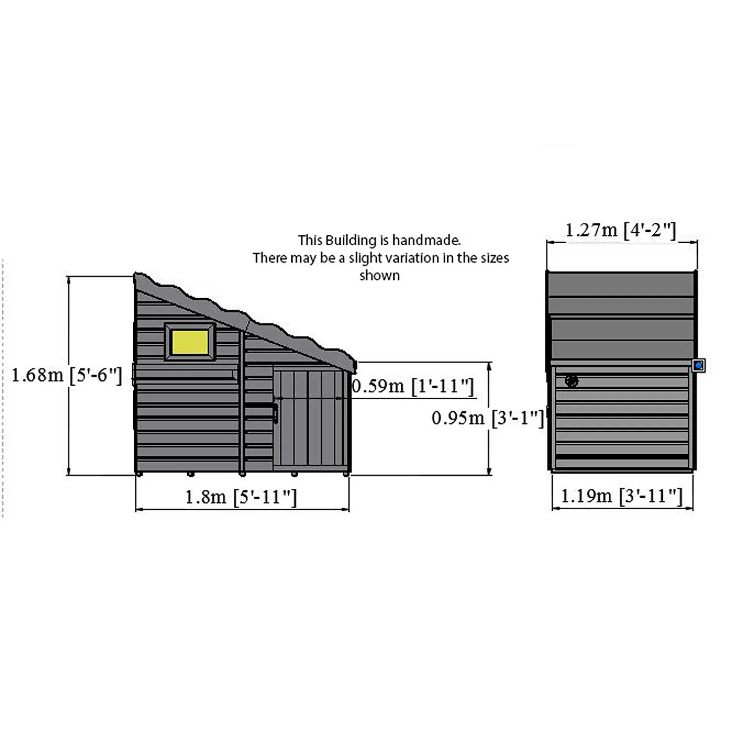 Shire 6x4ft Command Kids Playhouse - Including Installation 5 Shire 6x4ft Command Kids Playhouse - Including Installation - Image 3