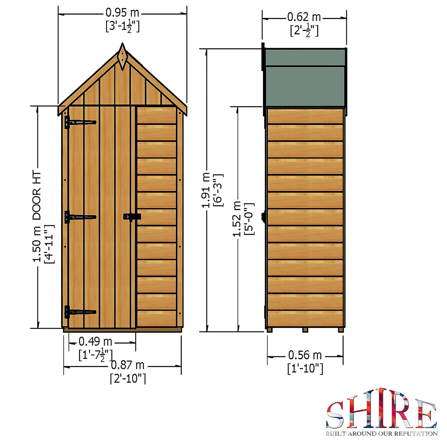 Shire Handy Garden Storage 3x2ft 7 Shire Handy Garden Storage 3x2ft - Image 5