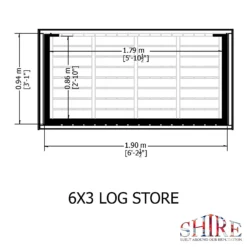 Shire Heavy Duty Log Storage 6x3ft 10 Shire Heavy Duty Log Storage 6x3ft -Garden Care Specialty Shop 13508667 4634931996859546