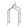 Agriframes Gothic Garden Arch - (H)2.5 X (W)1.5 X (D)0.45 M - Black -Garden Care Specialty Shop 13526216 8714936304959347